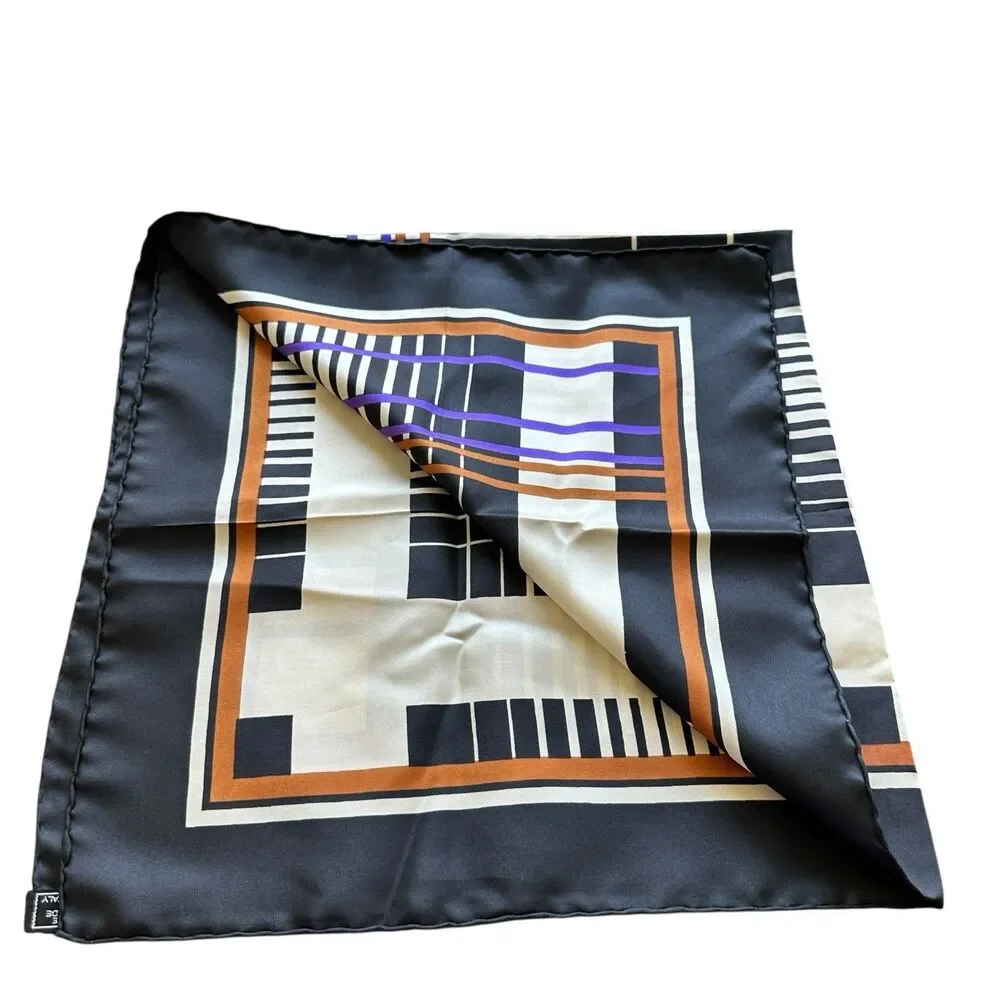 VTG Pierre Balmain Paris Silk Scarf Hand Rolled Edge 30